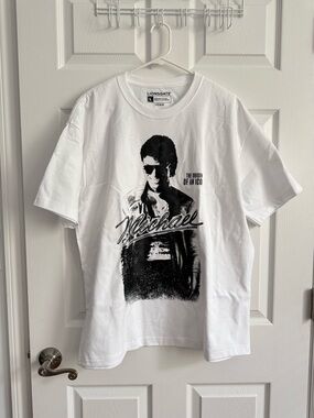 Lionsgate Michael Movie Poster T-Shirt White Print Unisex Cotton Shirt